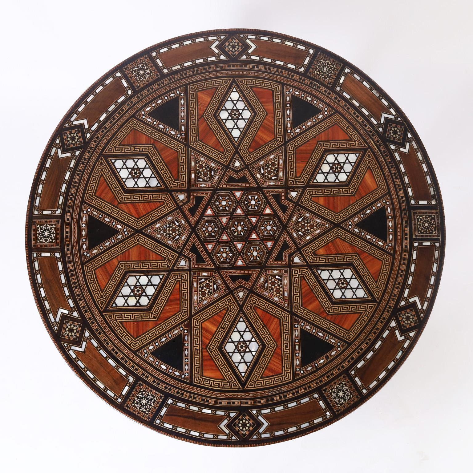 Hand-Crafted Moroccan Center or Occasional Table or Stand For Sale