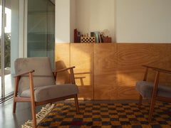 Moroccan Checkered Pattern rug 5.2’x6.7’, Modern Mrirt Rug, In Stock
