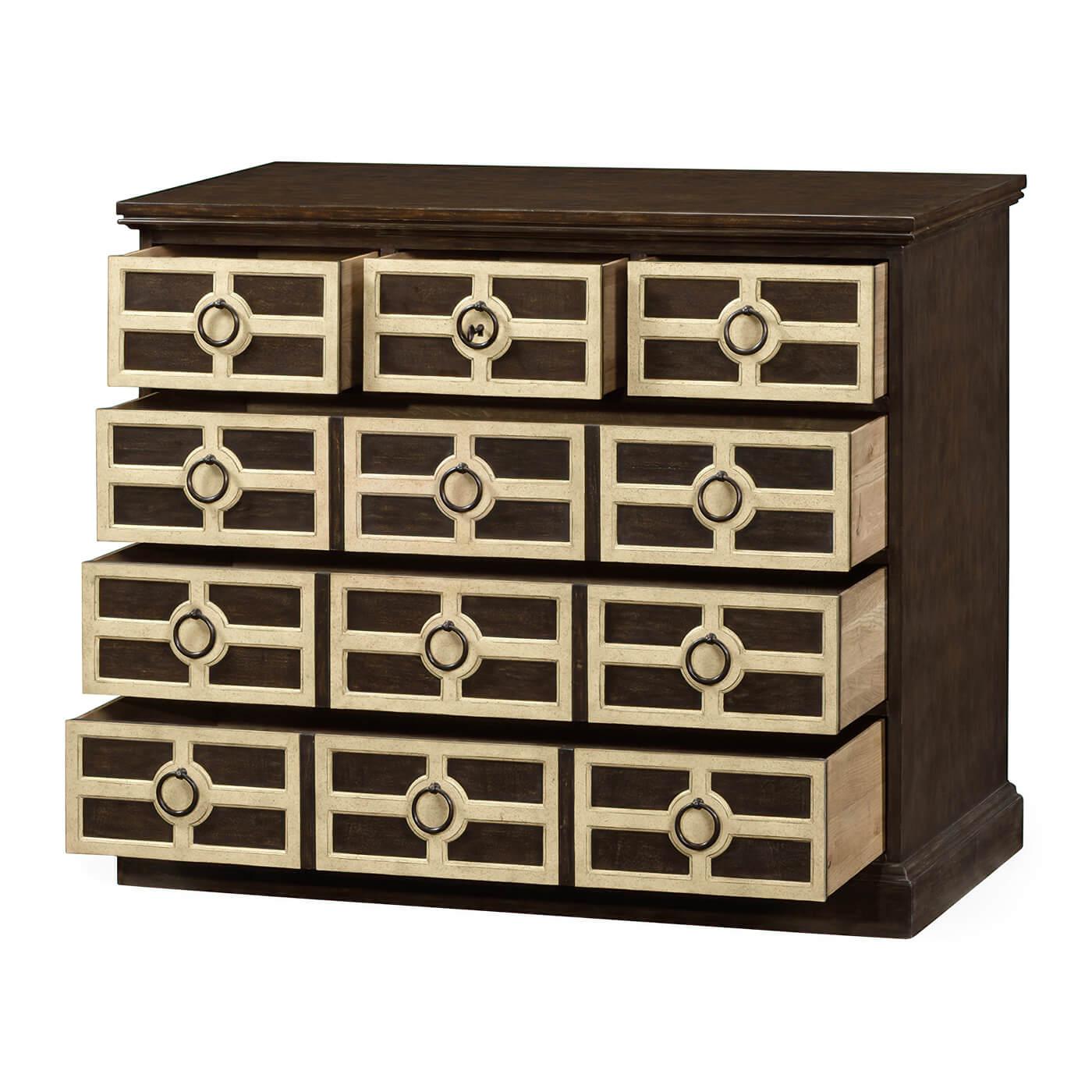 European Moroccan Chest of Drawers