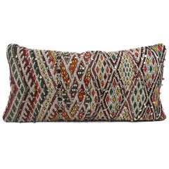 Moroccan Chic Kilim Pillow XL Lumbar Morocco Cushion