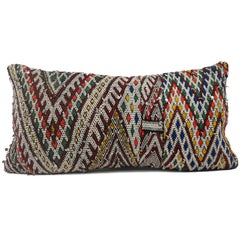 Moroccan Chic Kilim Pillow XL Lumbar Morocco Cushion