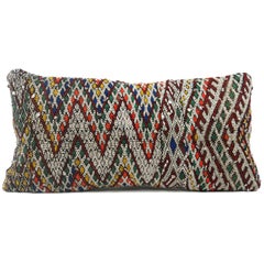 Moroccan Chic Kilim Pillow XL Lumbar Morocco Cushion