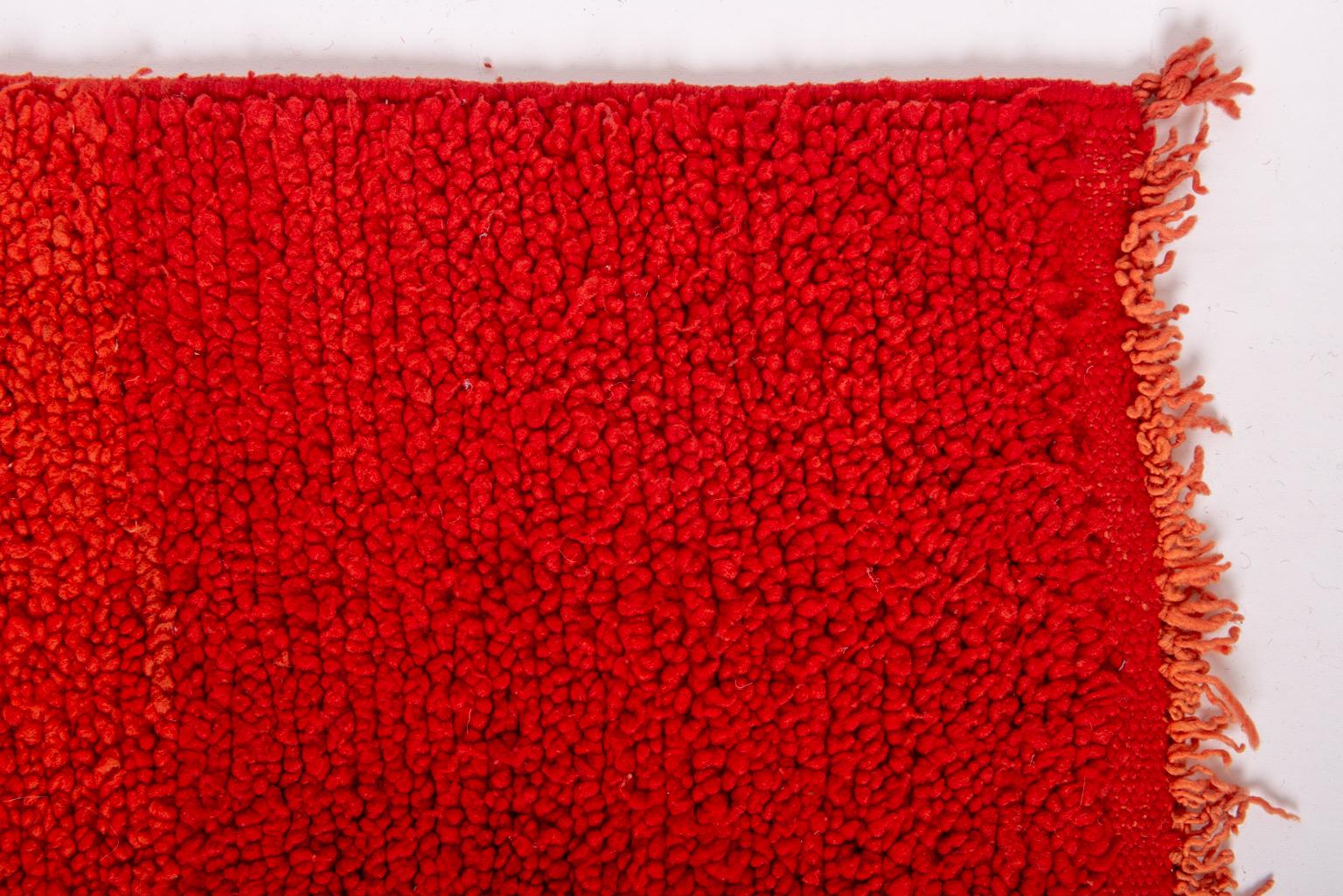 20th Century Moroccan Chichawa Red Runner For Sale