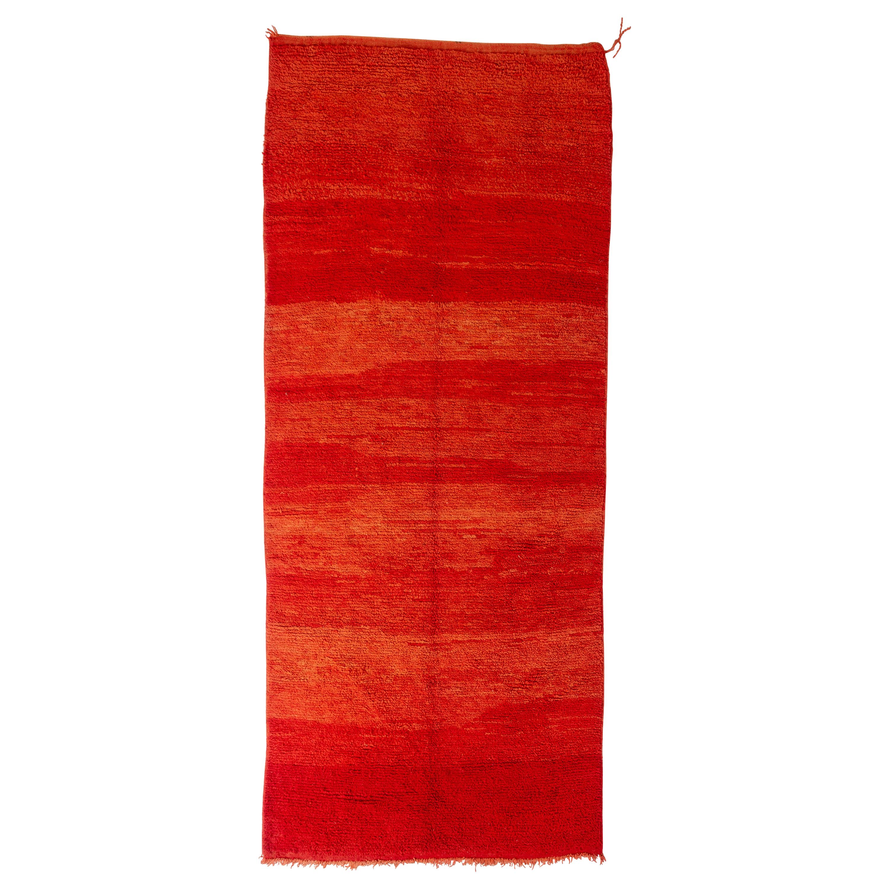 Moroccan Chichawa Red Runner For Sale