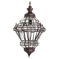 Moroccan Clear Glass Lantern in Moorish Style