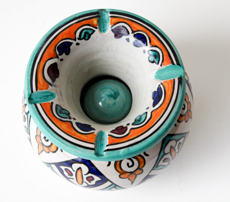 Moroccan Covered Ashtray from Fez For Sale at 1stDibs