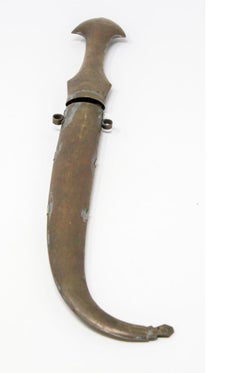 Poignard marocain en laiton et argent Collectionneur Khoumya