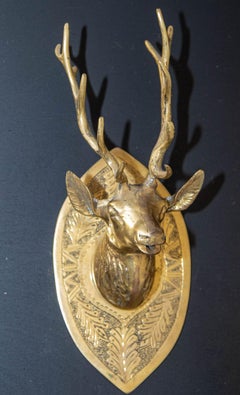 Moroccan Deer Bust Brass Fountain Faucet