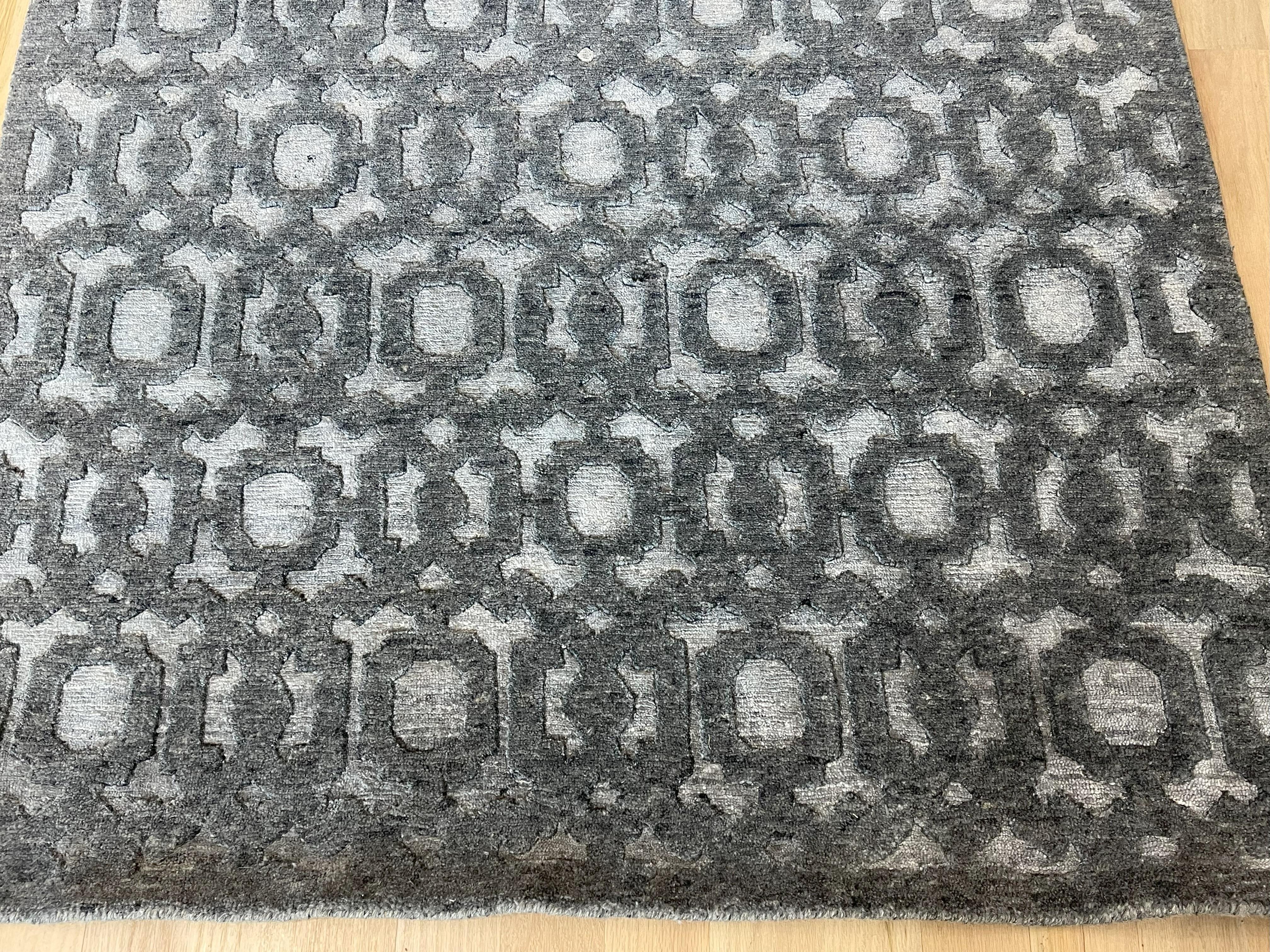Marokkanischer Design-Teppich (Handgeknüpft) im Angebot