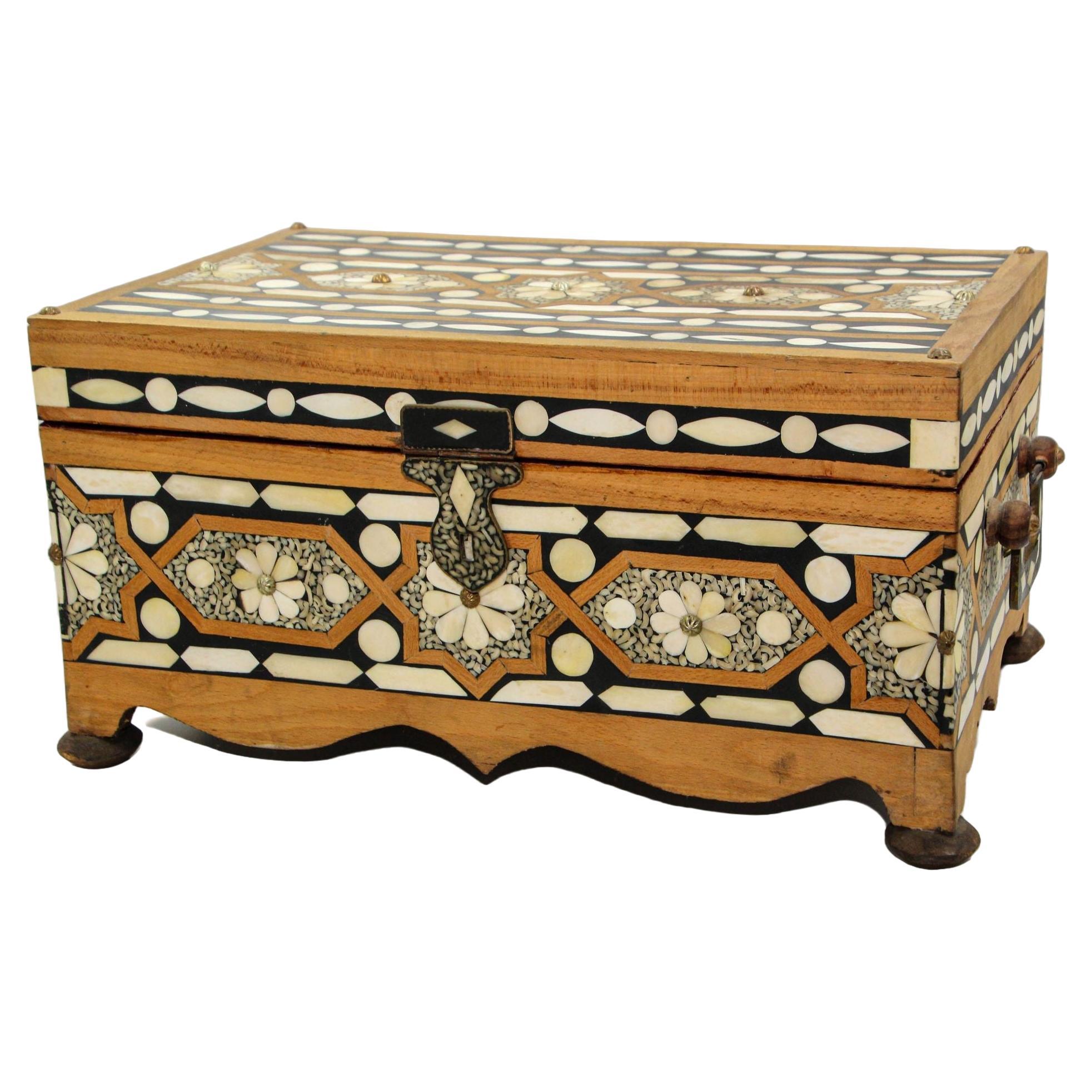 What is bone inlay furniture made out of?