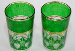 Juego de 2 vasos marroquíes con diseño morisco Artículos de Bar Vintage