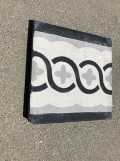 Campione di piastrelle marocchine in cemento encausto dal design moderno