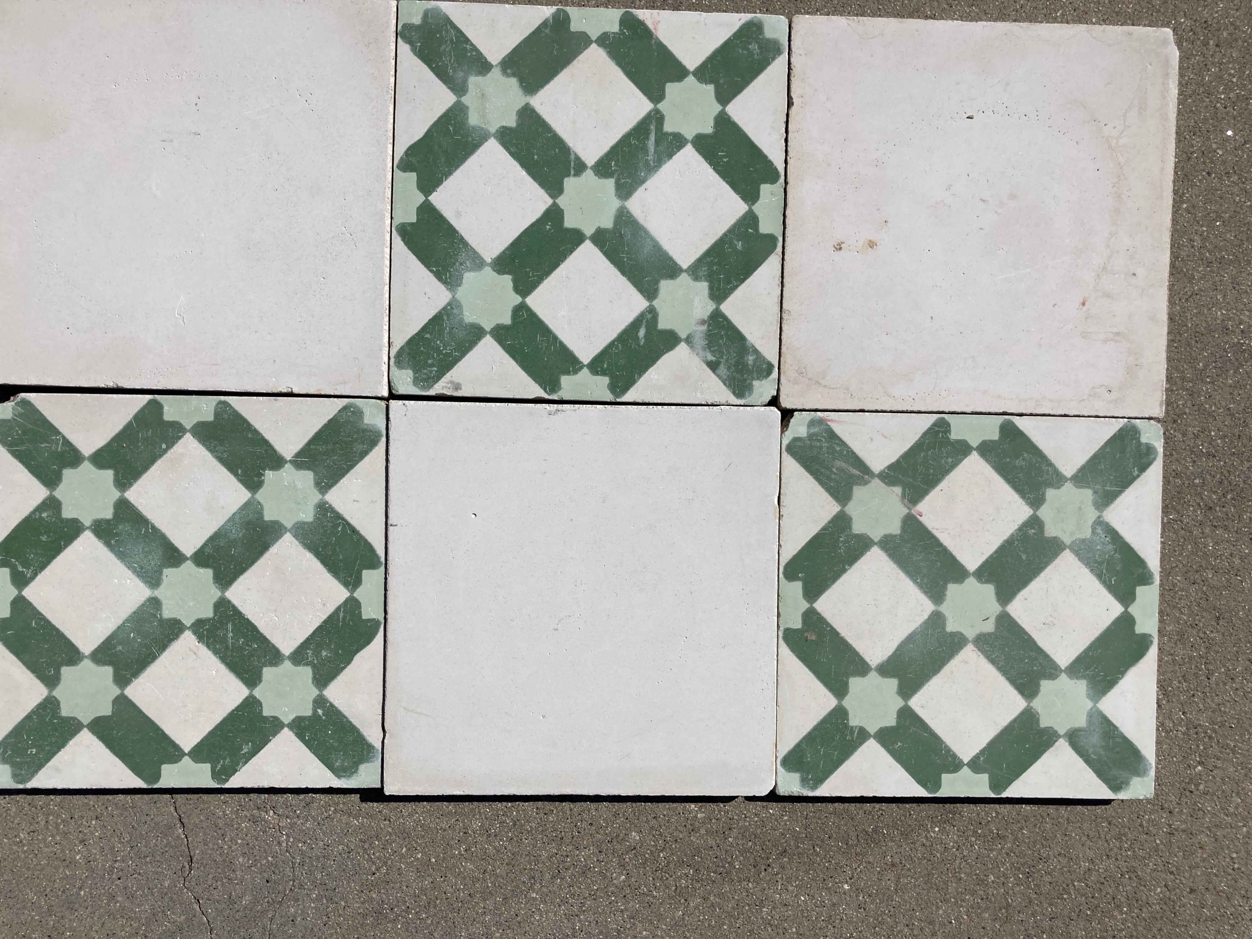 Moroccan Encaustic Cement Tiles with Moorish Design 1