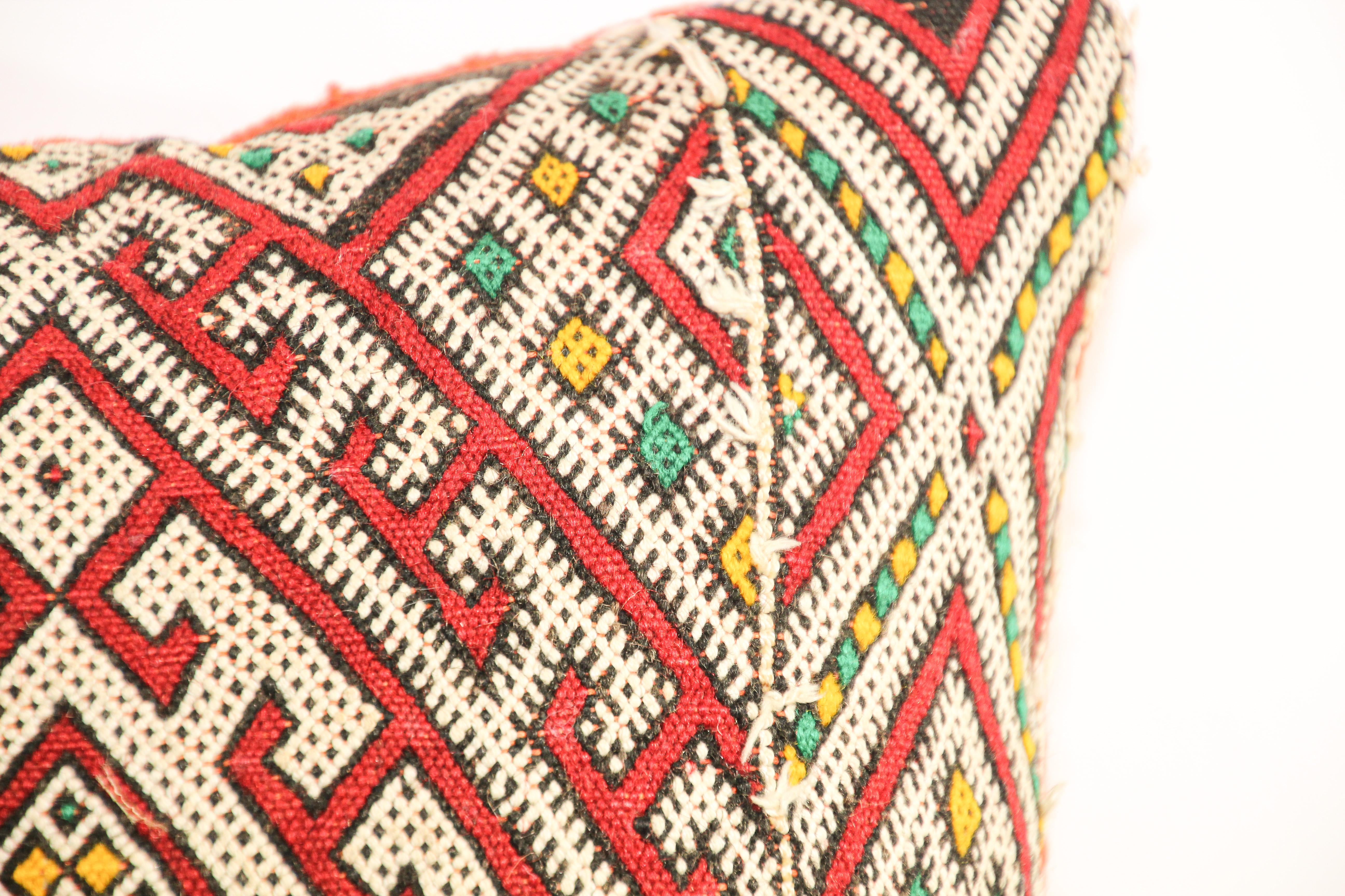 Hand-Woven Moroccan Ethnic Berber Handwoven Pillow For Sale