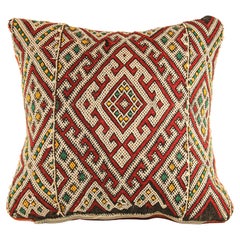 Coussin berbère ethnique marocaine tissé à la main