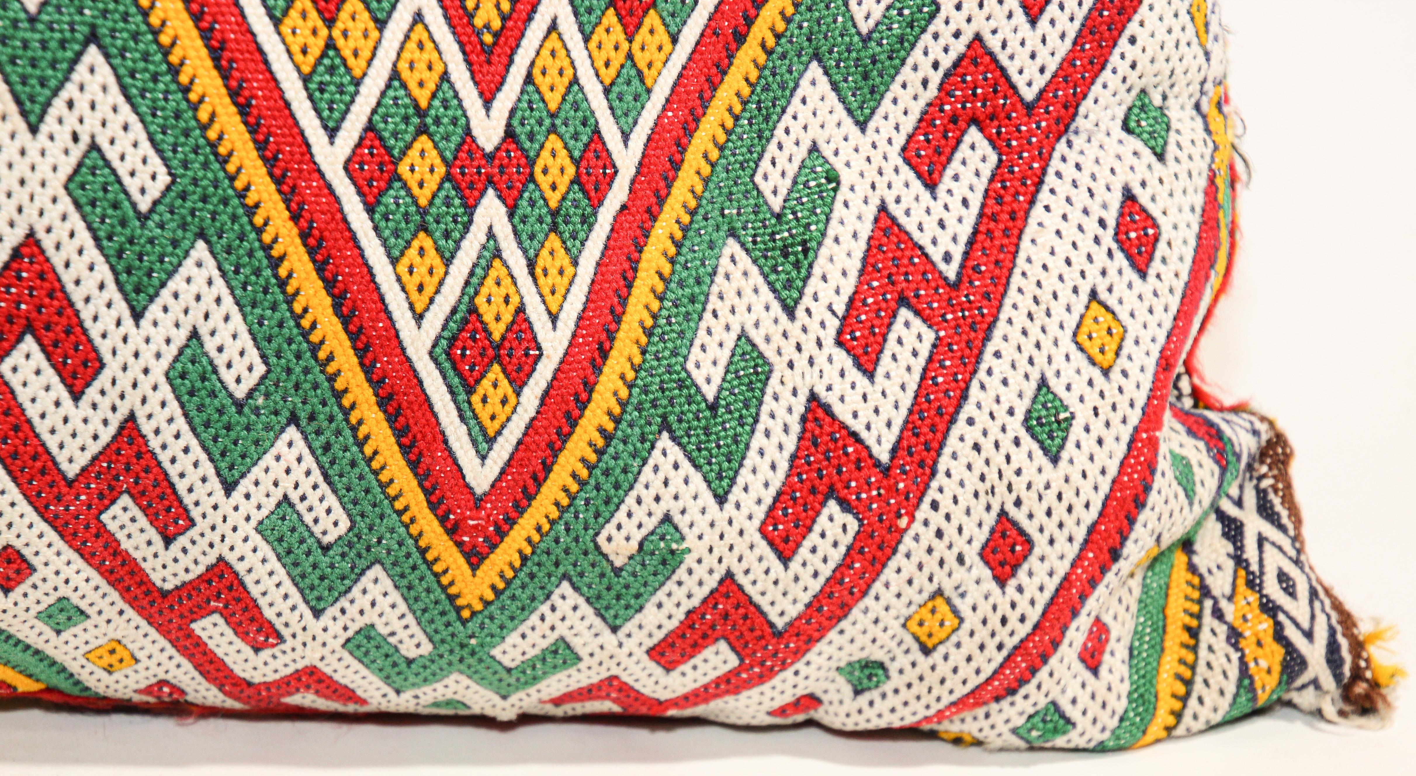 20th Century Moroccan Ethnic Berber Throw Pillow For Sale