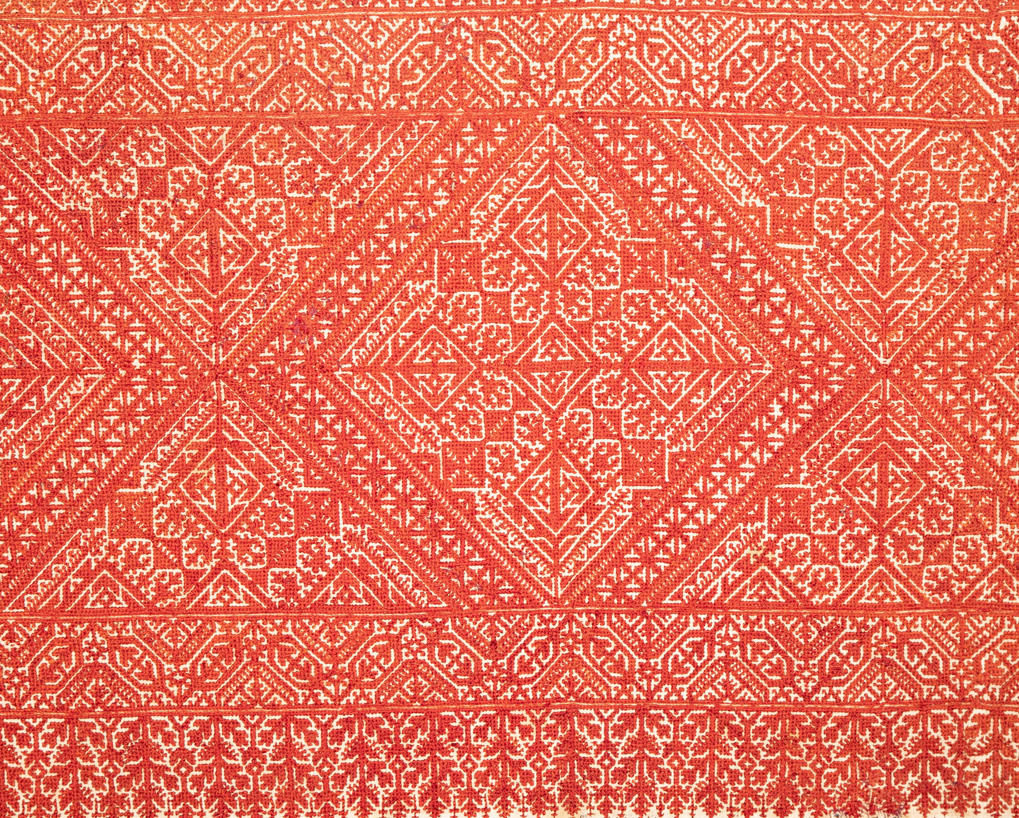 Suzani Moroccan Fez Embroidery, Early 20th Century