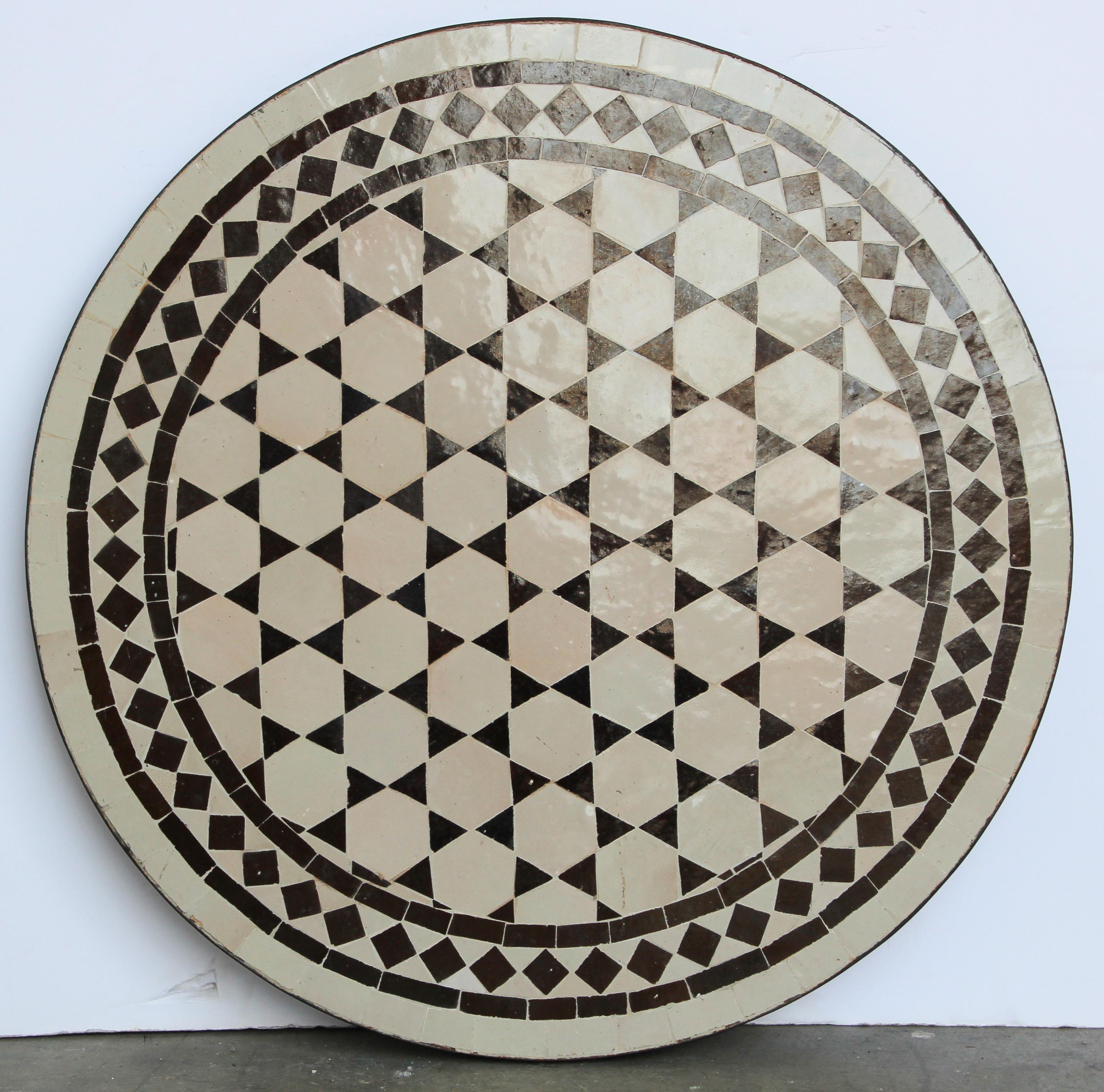 Moorish Moroccan Fez Mosaic Bistro Table