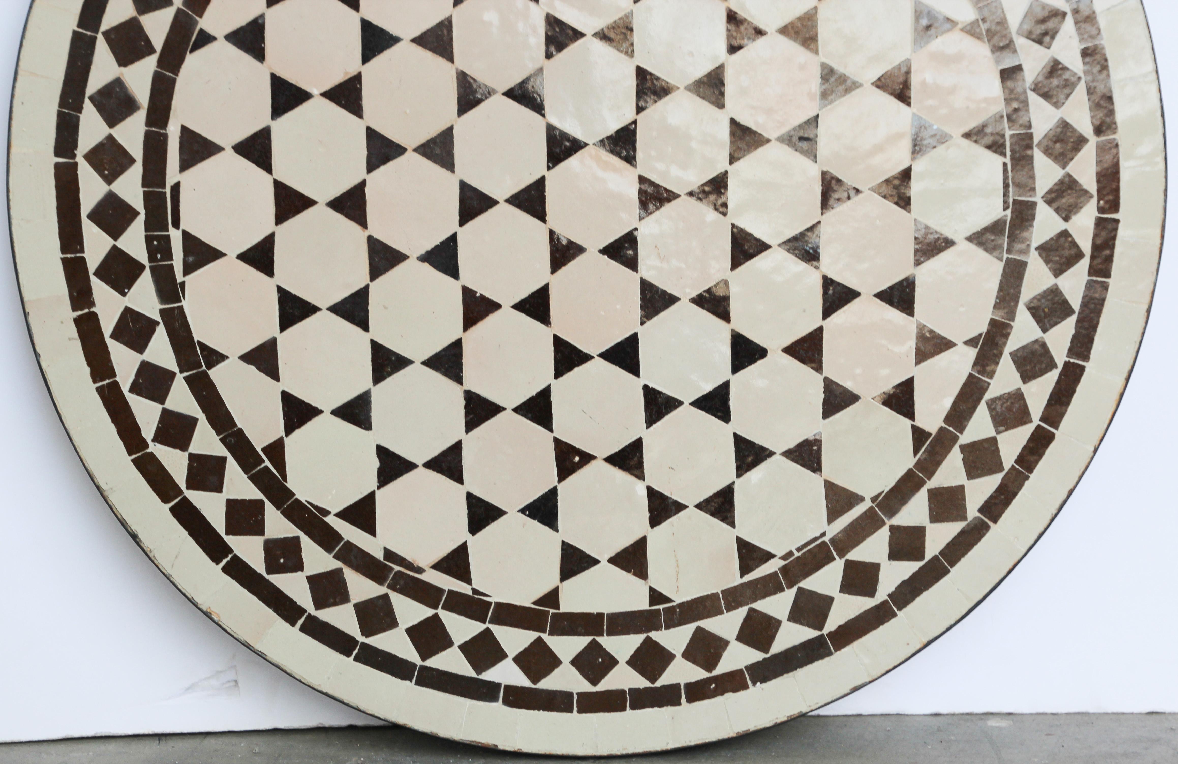 20th Century Moroccan Fez Mosaic Bistro Table