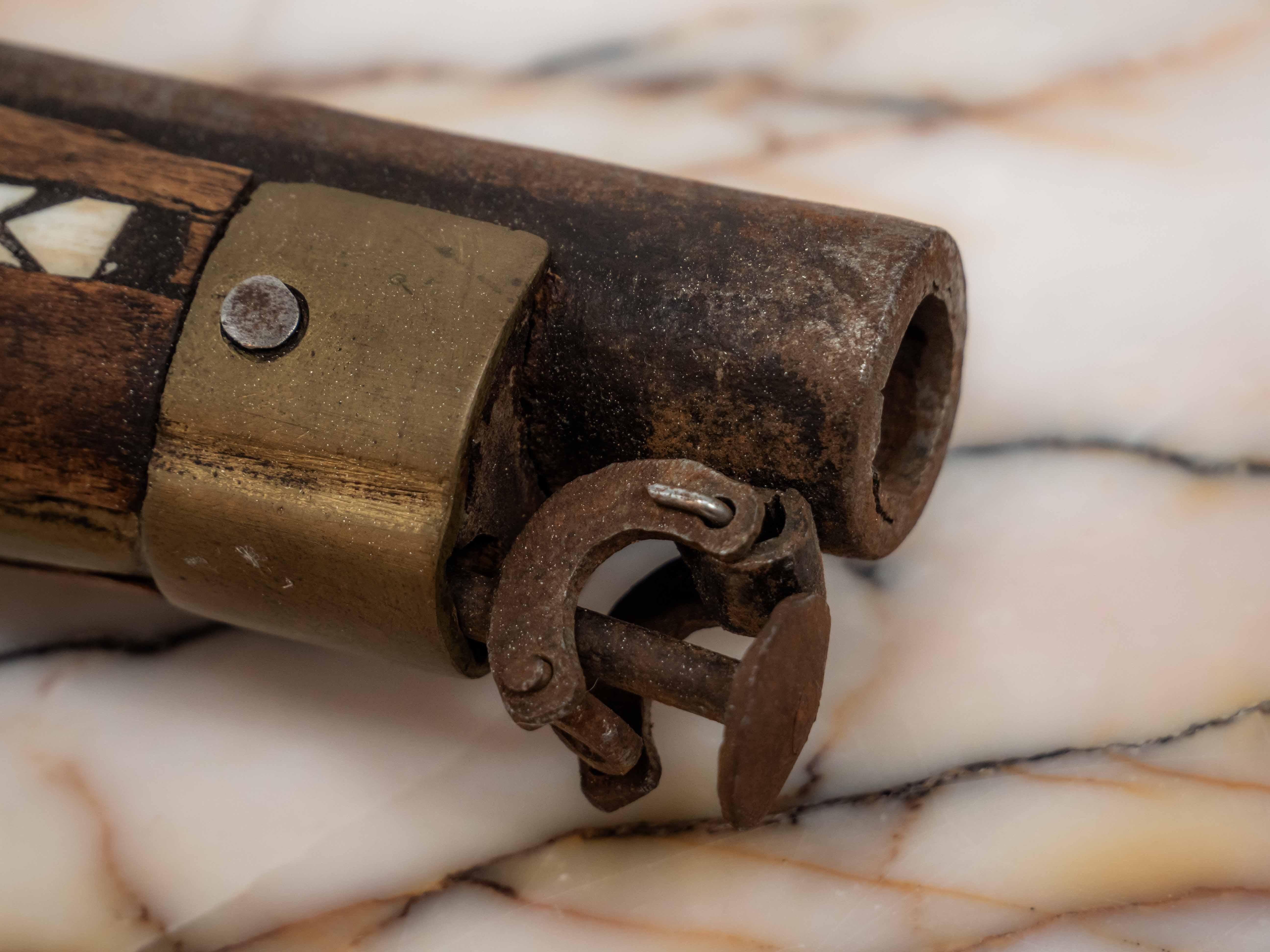 Late 19th Century Moroccan flintlock pistol from the 19th century