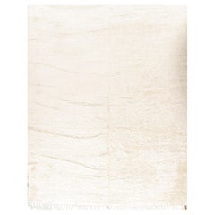 Moroccan Style Fluffy Solid Ivory Rug 11'7 x 14'11