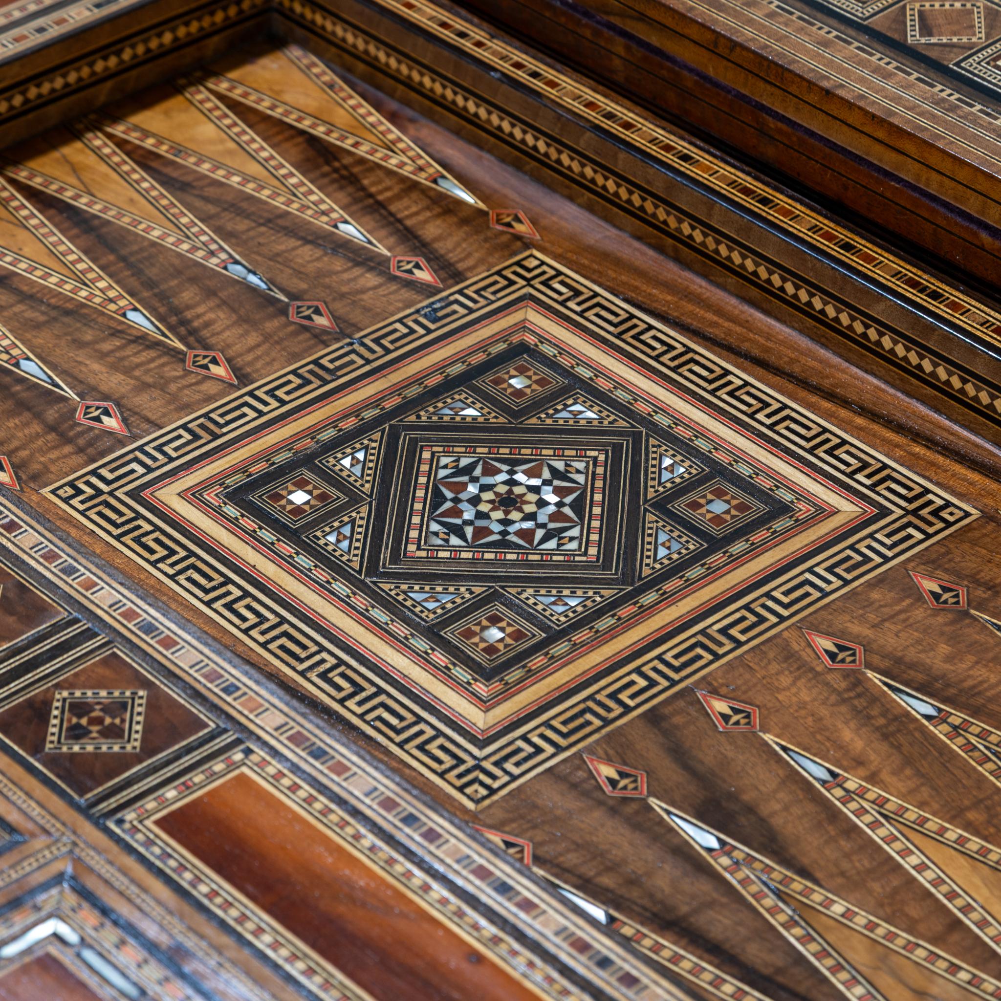 Moroccan Game Table, Second Half of the 19th Century For Sale 14