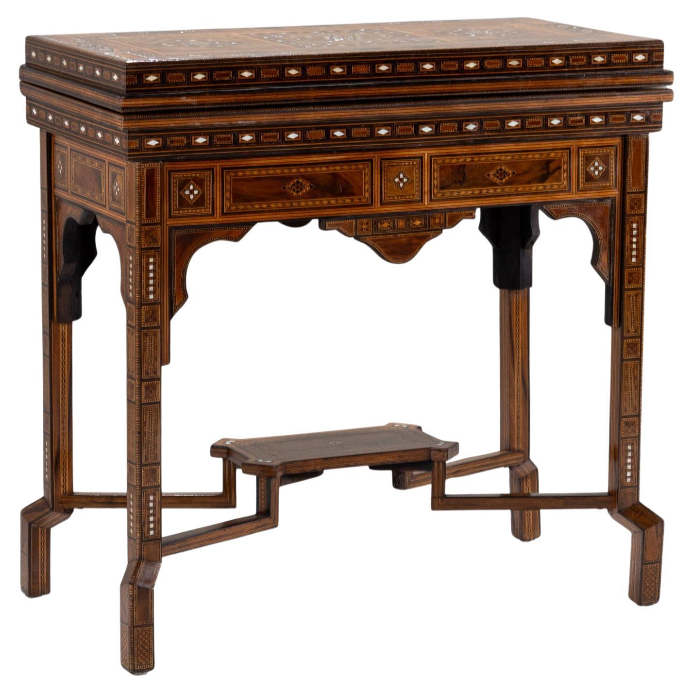 Moroccan Game Table, Second Half of the 19th Century For Sale