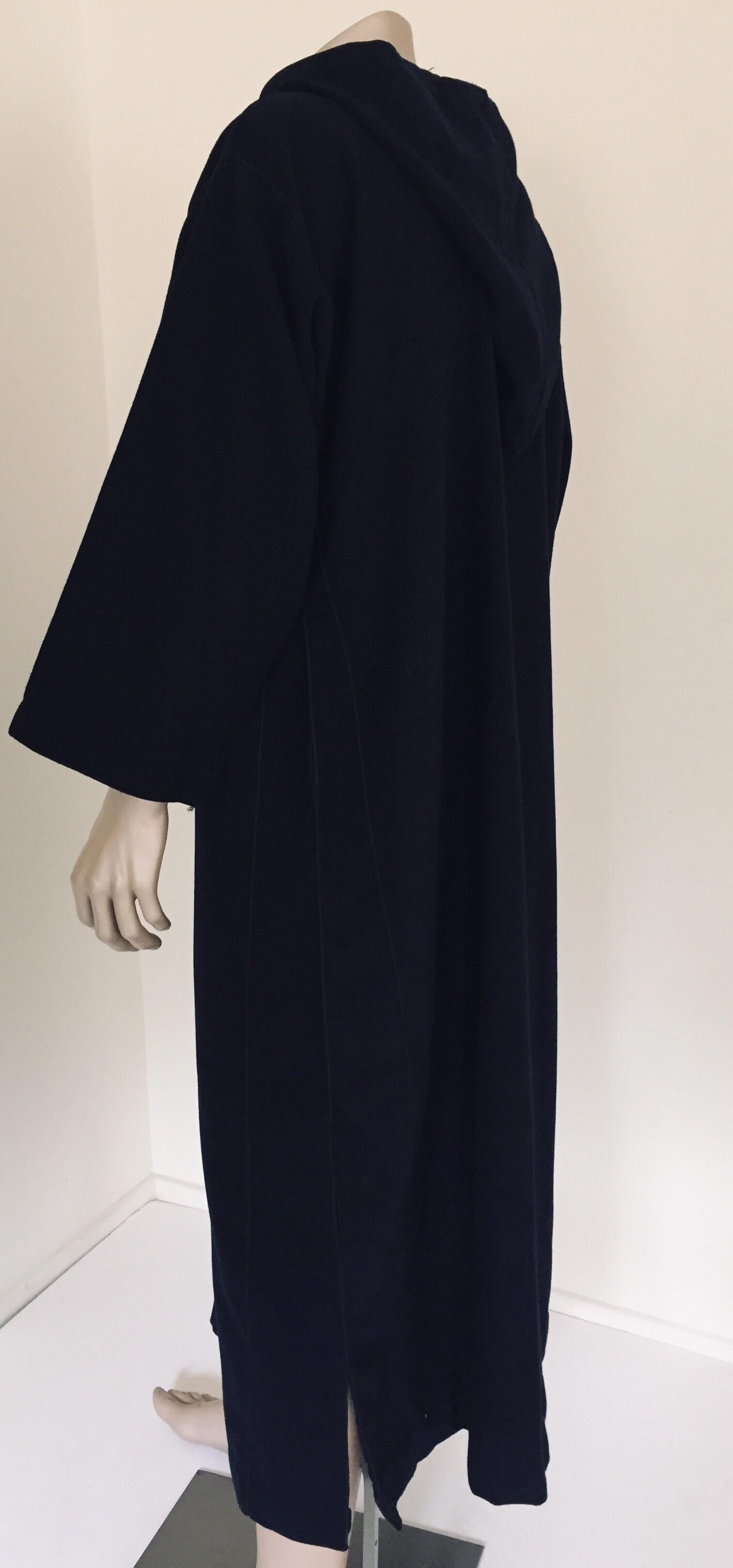 Djellaba marroquí de caballero con capucha de lana azul 6