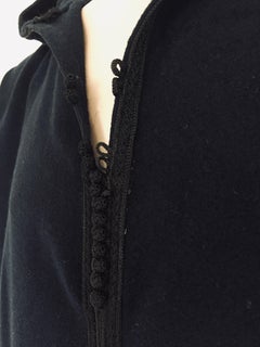 Moroccan Gentleman Hooded Blue Wool Djellaba