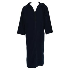 Moroccan Gentleman Hooded Blue Wool Djellaba