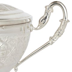 Moroccan Gilt Metal and Silver-Plate Islamic Style Dish