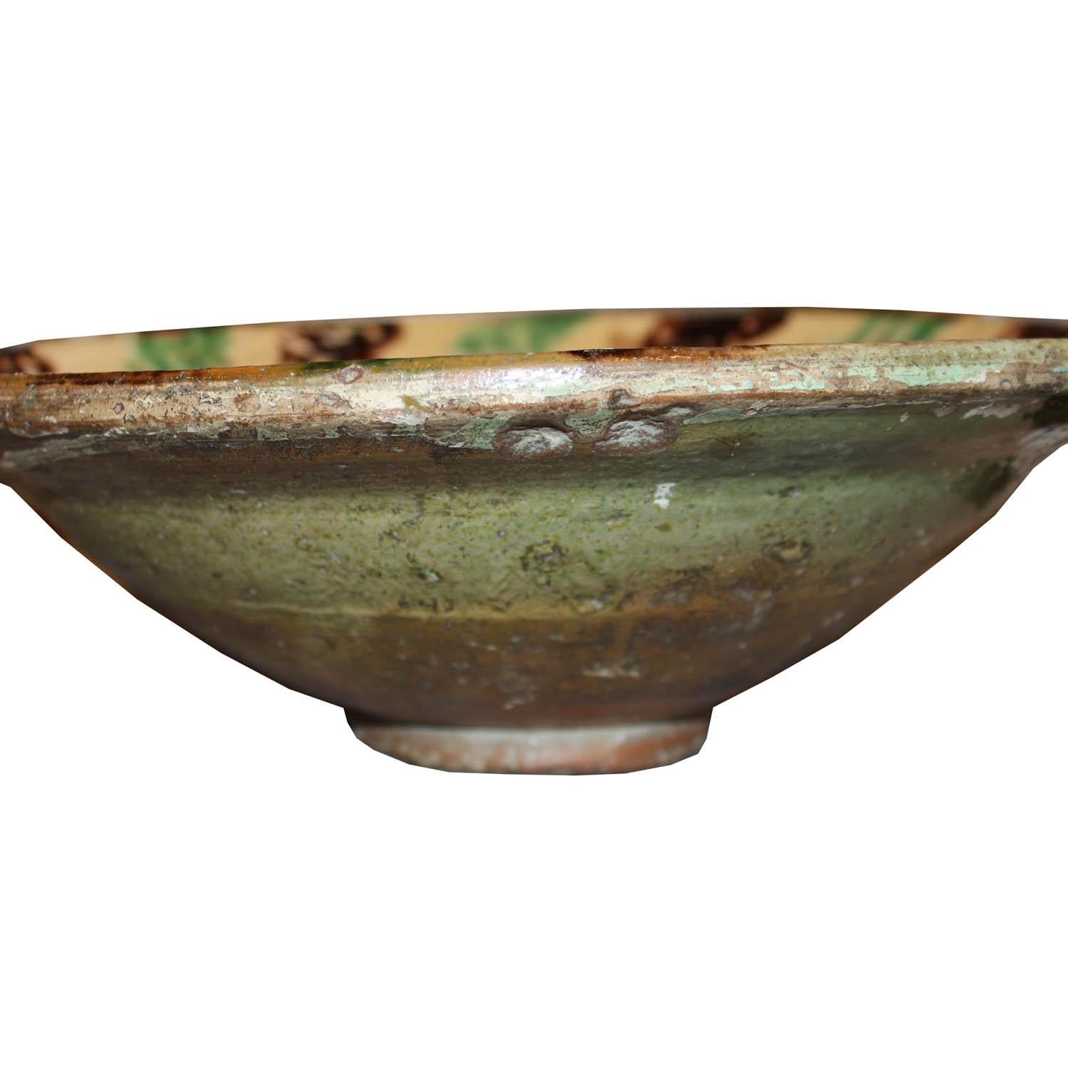 Moroccan Glazed Bowl For Sale 3