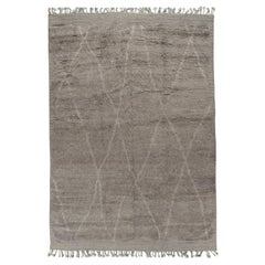Tappeto Moroccan Gray Ivory Style Fluffy Collection annodato a mano 10'1 x 13'11