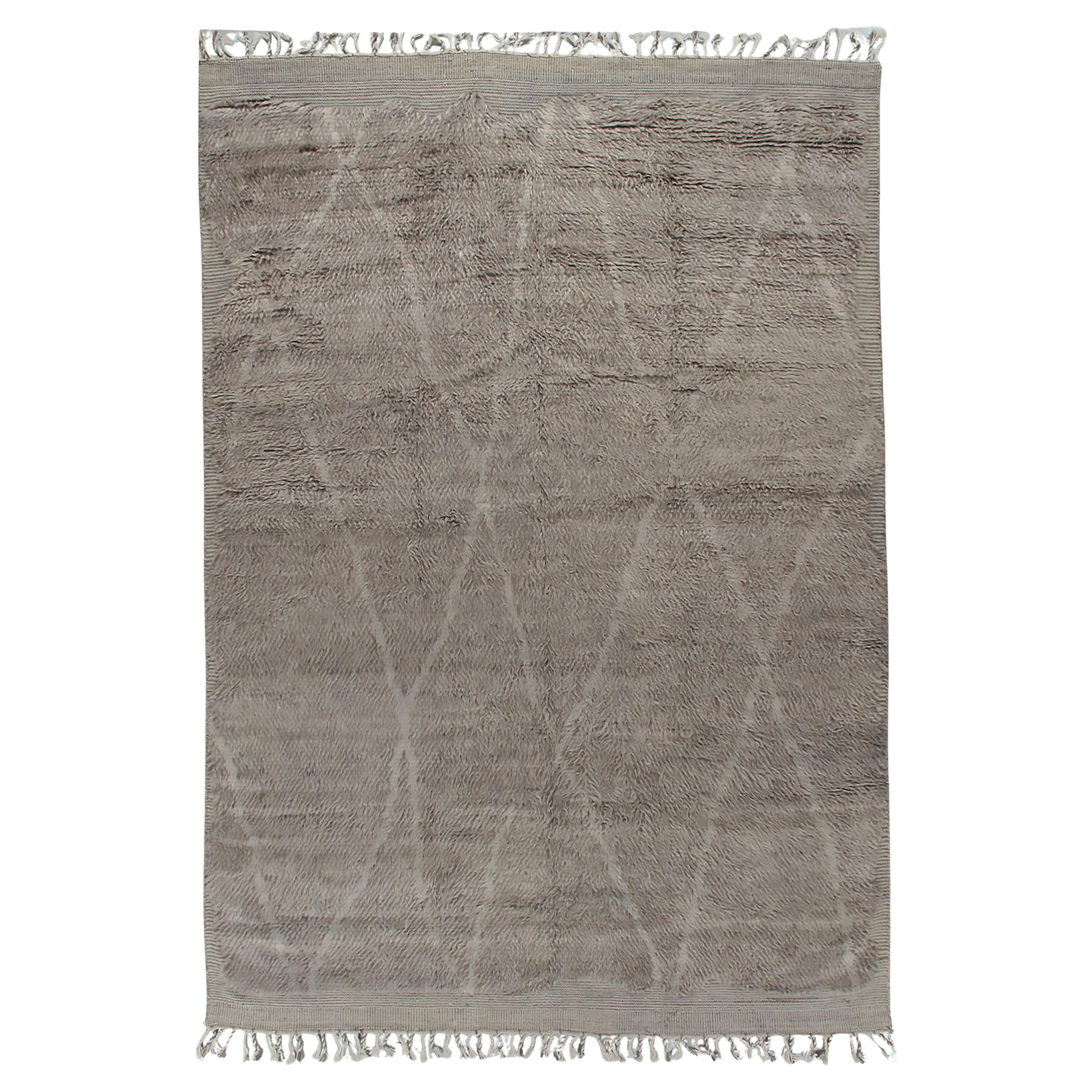 Marokkanisches Grau Elfenbein Stil Fluffy Sammlung Hand geknüpft Teppich 10
1 x 13
11