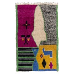 Moroccan Gray Modern Hand Knotted Rug