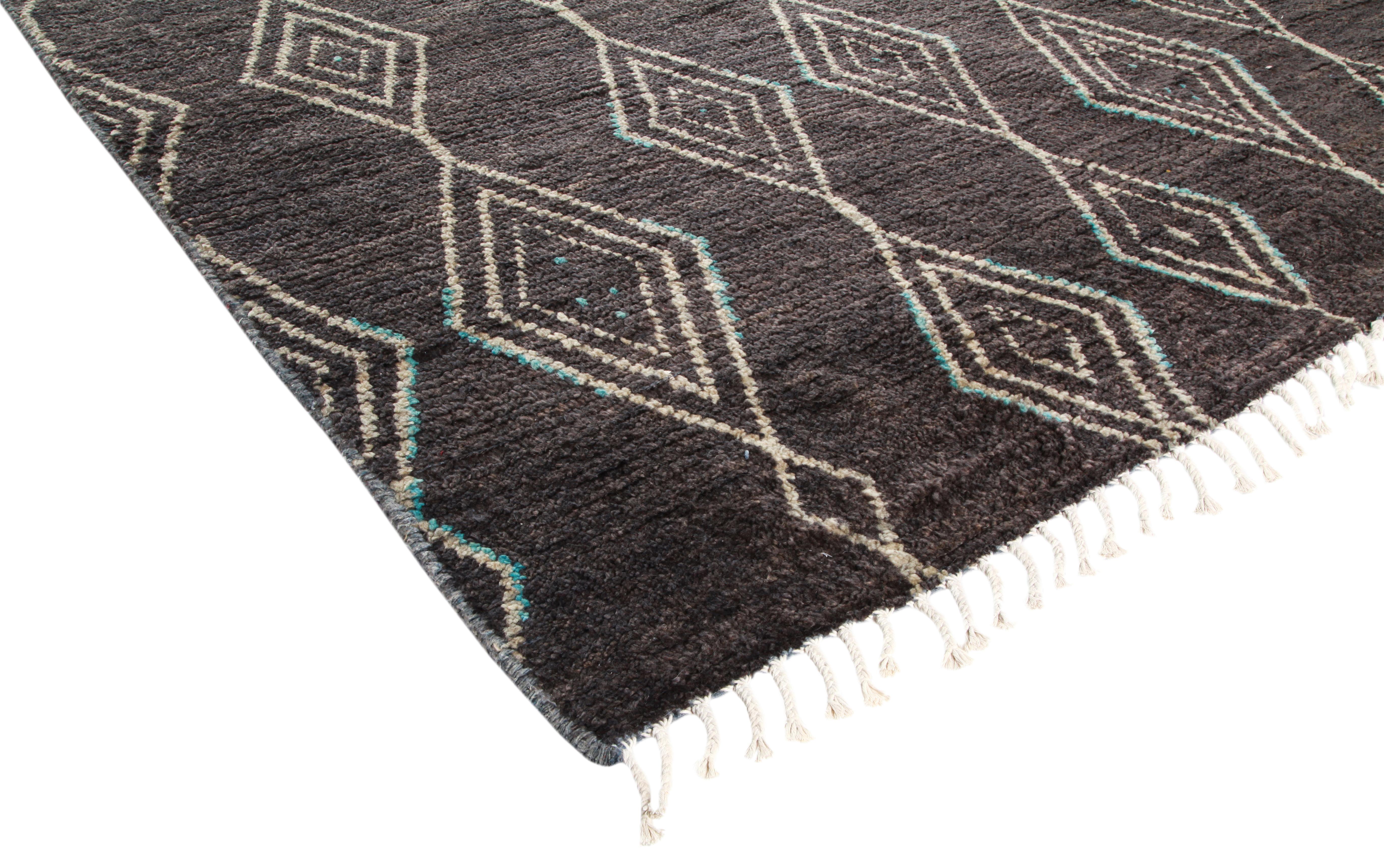 Color: Brown - Made In: Pakistan. 100% Wool. Morocco’s rug-making heritage encompasses everything from plush, neutral Beni Ourains to colorful, lightweight kilims. Paying homage to traditional craftsmanship and centuries-old motifs, these handmade