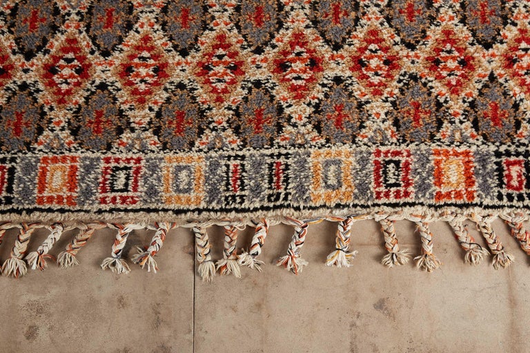 Moroccan Hand Knotted Wool Rug at 1stDibs