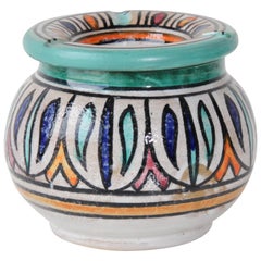 Moroccan Hand Painted Ceramic Astray from Fez