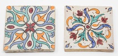 Moroccan Hand Painted Glazed Ceramic Moorish Tiles