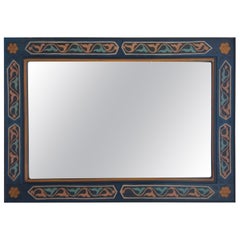 Moroccan Hand-Painted Mirror, Rectangular