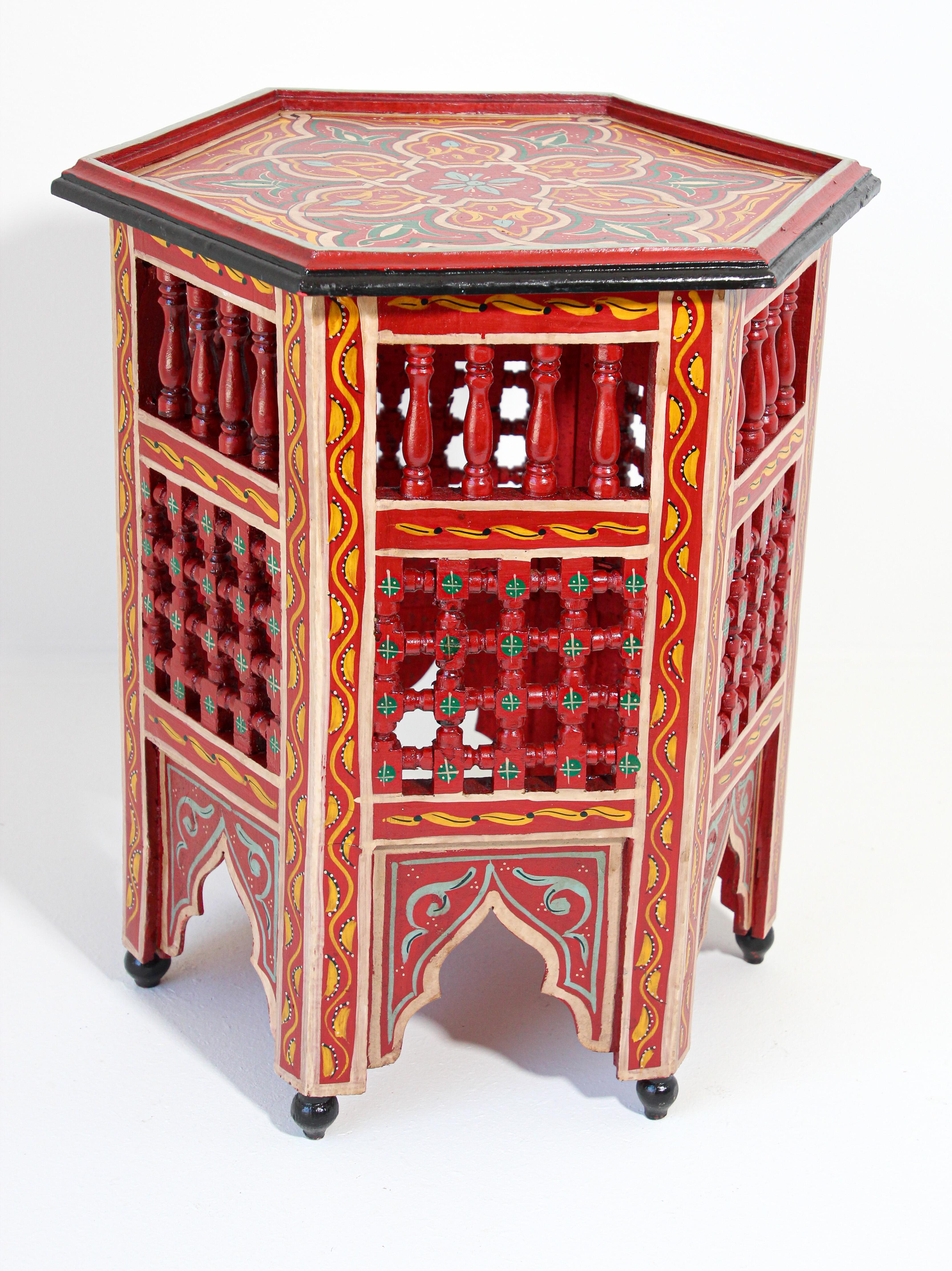 hand painted side tables