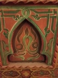 Moroccan Hand Painted Wooden Cabinet, Plenty of Storage