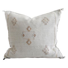 Moroccan Handwoven Cactus Silk Pillow