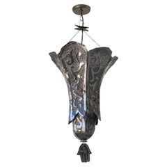 Moroccan Handcrafted Metal Lantern Pendant, North Africa