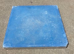 Moroccan Handcrafted Reclaimed Encaustic Cement Tile Blue Color