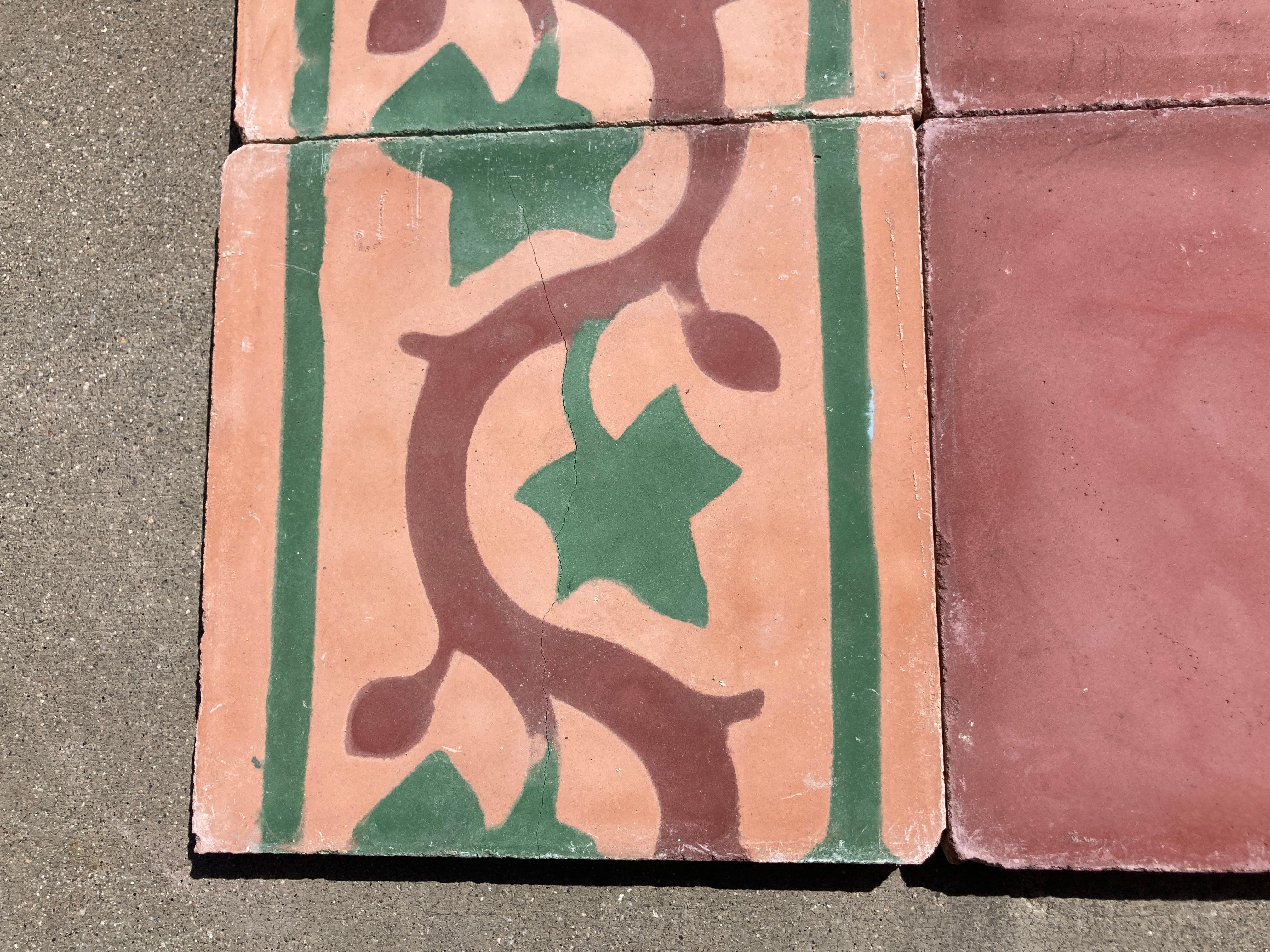 Moroccan Handcrafted Set of 12 Cement Tiles 11