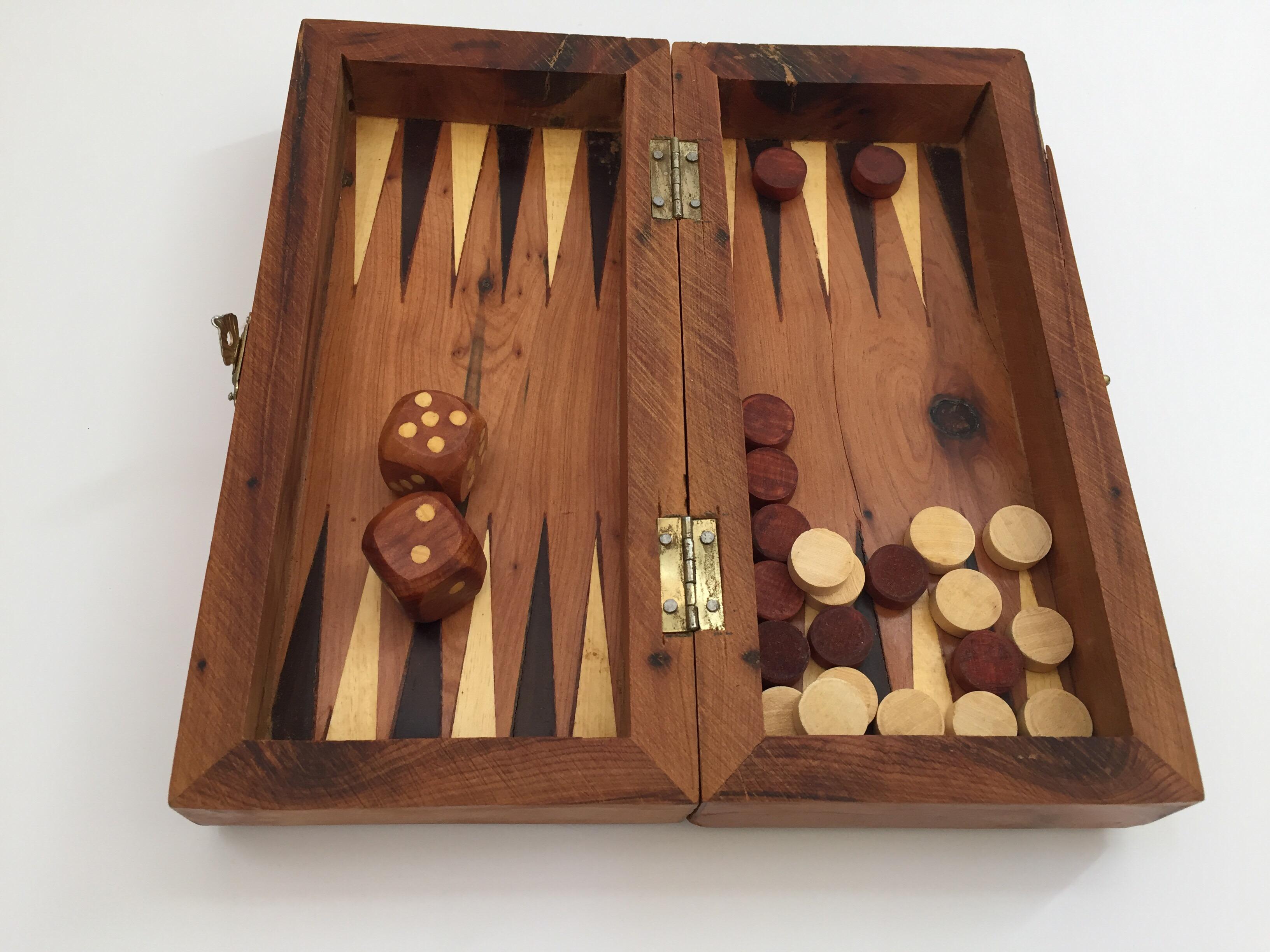 wooden box chess set