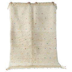 Marokkanischer handgefertigter Berberteppich aus 100 % Wolle Beni Ourain