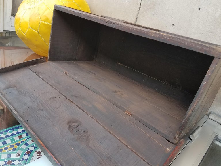 Moroccan Handmade Storage Trunk, Reclaimed Wood For Sale at 1stDibs