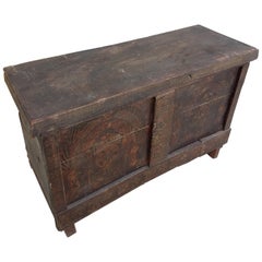 Moroccan Handmade Storage Trunk, Reclaimed Wood